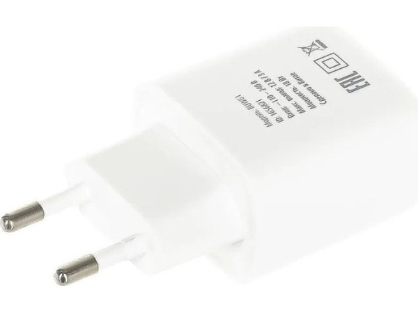 Сетевое зарядное Buro BUWG1 (белый)
