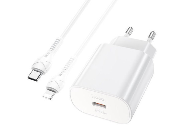 Сетевое зарядное Hoco N22 Jetta (белый)