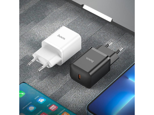 Сетевое зарядное Hoco N27 (белый)