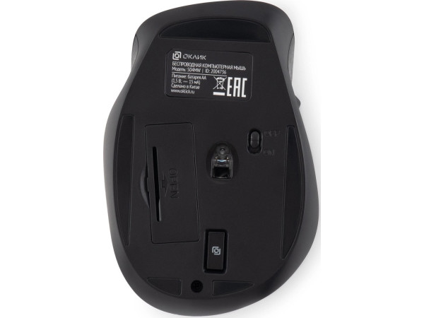 Мышь Oklick 504MW (черный/серый)