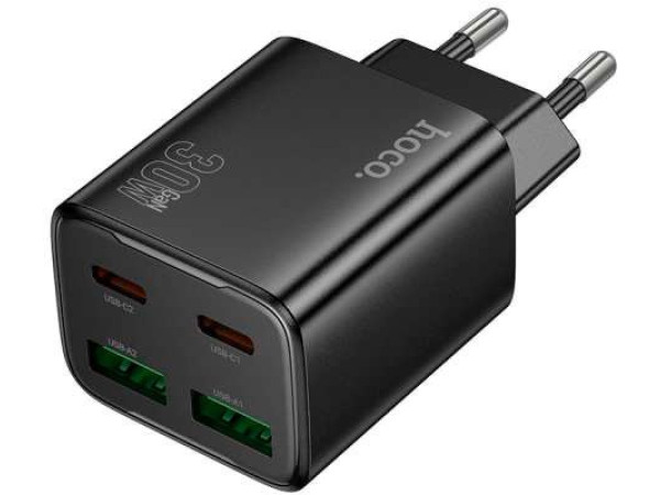 Сетевое зарядное Hoco N56 (черный)