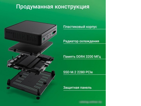Компактный компьютер Digma Mini Office DPCN-8CXW01