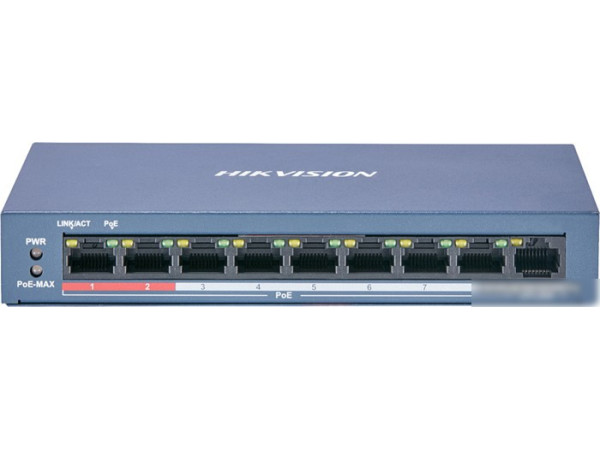 Неуправляемый коммутатор Hikvision DS-3E0109P-E/M(B)