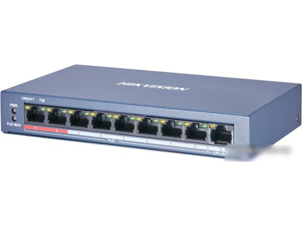 Неуправляемый коммутатор Hikvision DS-3E0109P-E/M(B)