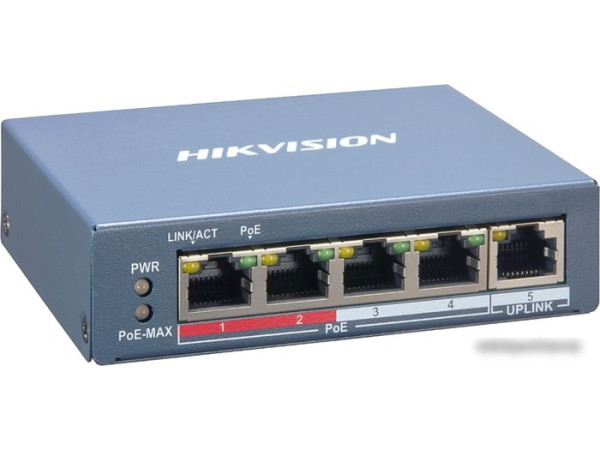 Коммутатор Hikvision DS-3E1105P-EI