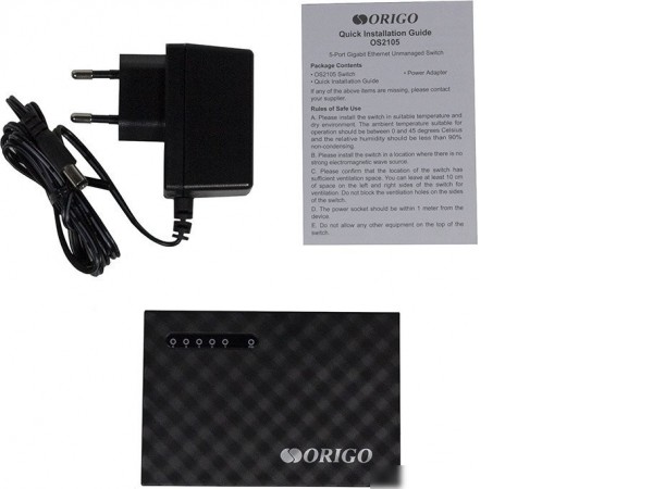 Неуправляемый коммутатор Origo OS2105/A1A