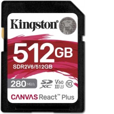Карта памяти Kingston Canvas React Plus V60 SDXC 512GB