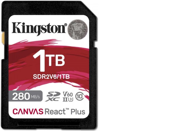 Карта памяти Kingston Canvas React Plus V60 SDXC 1TB