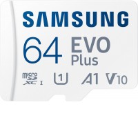 Карта памяти Samsung EVO Plus 2024 microSDXC 64GB (с адаптером)