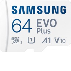 Карта памяти Samsung EVO Plus 2024 microSDXC 64GB (с адаптером)