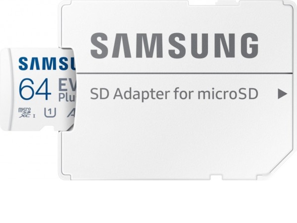 Карта памяти Samsung EVO Plus 2024 microSDXC 64GB (с адаптером)