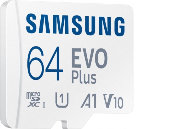 Карта памяти Samsung EVO Plus 2024 microSDXC 64GB (с адаптером)