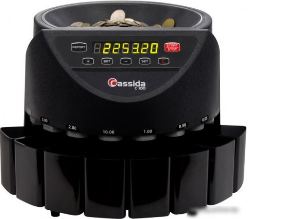 Счетчик монет Cassida С100 черный