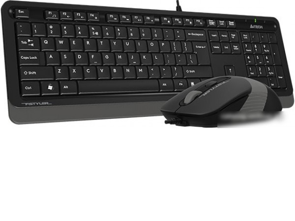 Клавиатура + мышь A4Tech Fstyler F1010 (черный/серый)