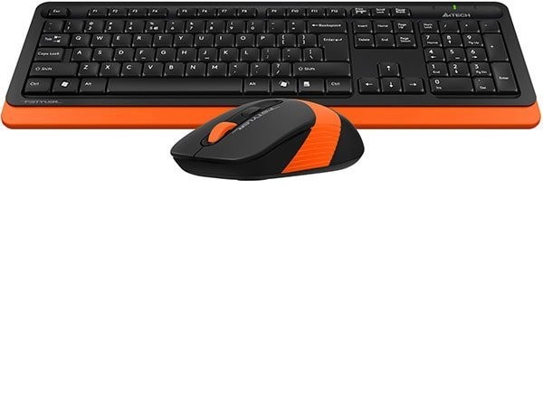 Офисный набор A4Tech Fstyler FG1010 (черный/оранжевый)