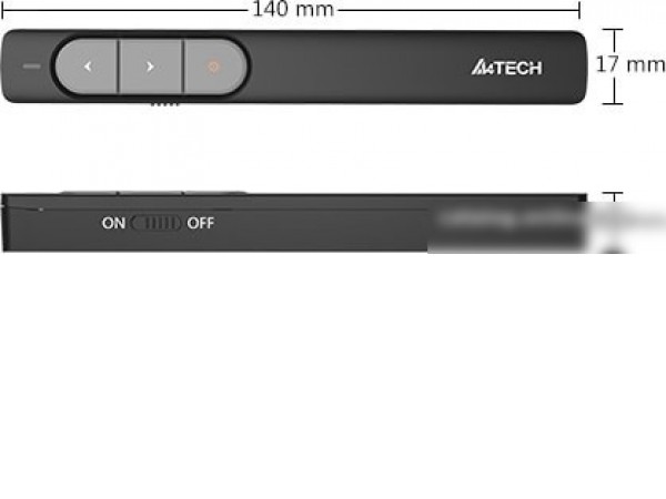 Пульт ДУ A4Tech Wireless Laser Pen LP15 (черный)