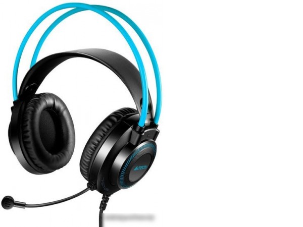 Наушники A4Tech Fstyler FH200i (черный/голубой)