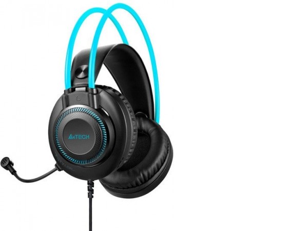 Наушники A4Tech Fstyler FH200i (черный/голубой)