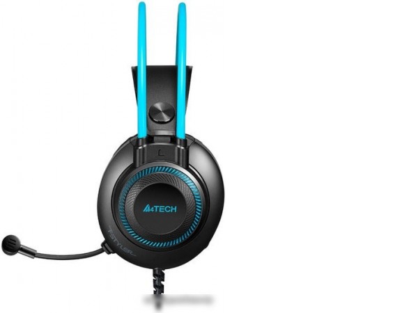 Наушники A4Tech Fstyler FH200i (черный/голубой)