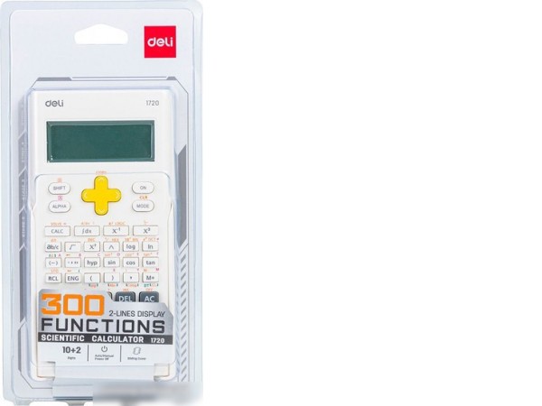 Инженерный калькулятор Deli 1720 (белый)