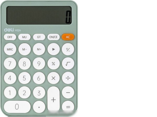 Калькулятор Deli M124 (зеленый)