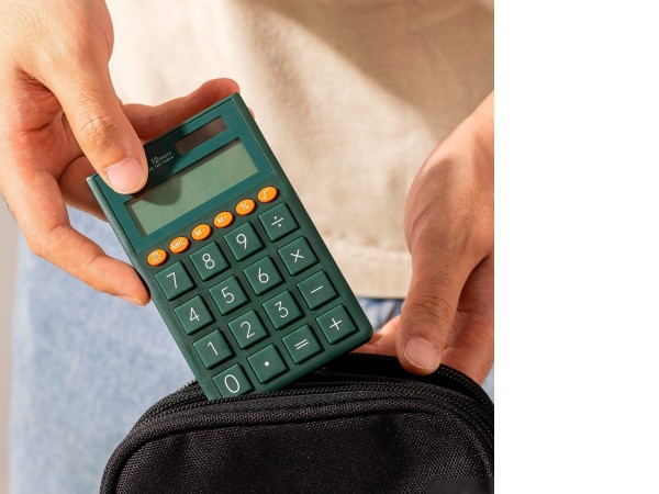 Калькулятор Deli EM130 (зеленый)