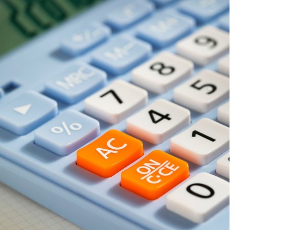 Калькулятор Deli EM210F (голубой)