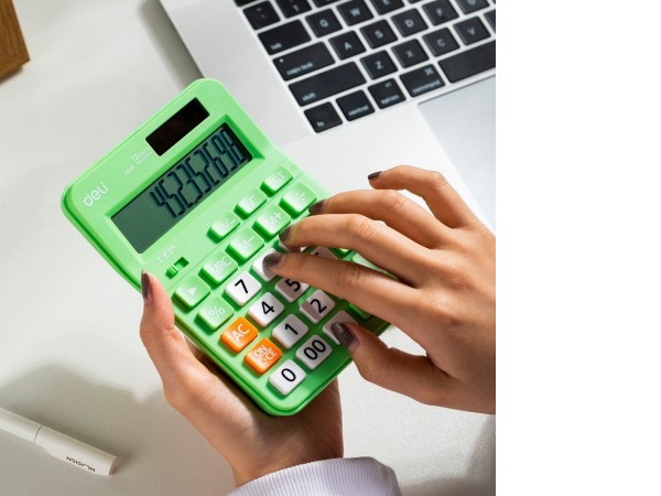 Калькулятор Deli EM210F (салатовый)
