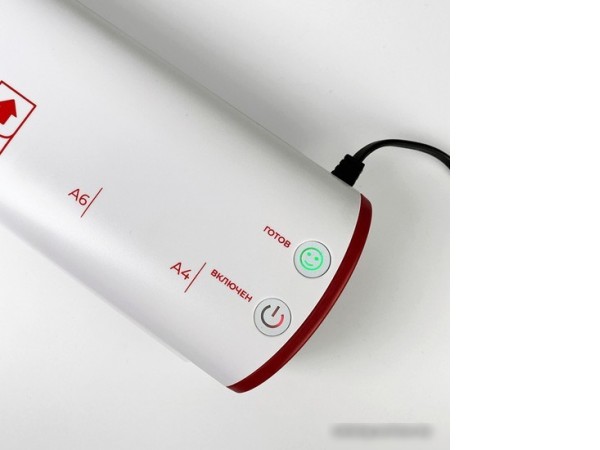 Ламинатор Гелеос ЛМ A4 Модерн (белый/красный)