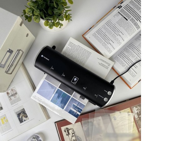 Ламинатор Гелеос ЛМ A4 Модерн (черный/серебристый)