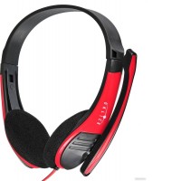 Наушники Oklick HS-M150 (черный/красный)