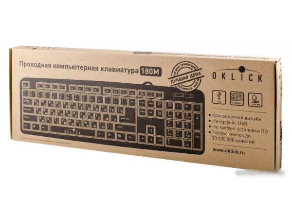 Клавиатура Oklick 180M Standard Keyboard
