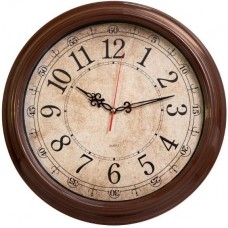 Настенные часы Бюрократ WallC-R77P35 (коричневый)
