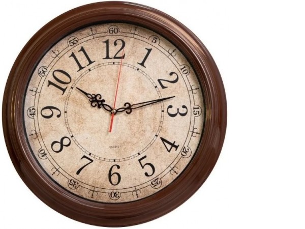 Настенные часы Бюрократ WallC-R77P35 (коричневый)