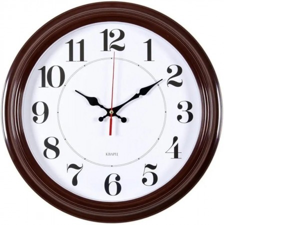 Настенные часы Бюрократ WallC-R85P35/Brown
