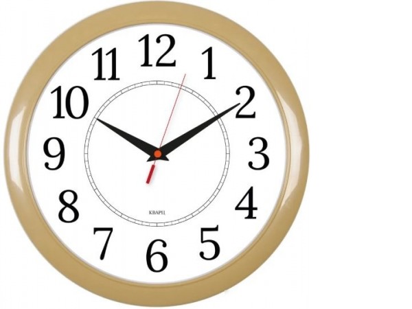 Настенные часы Бюрократ WallC-R88P29 (бежевый)