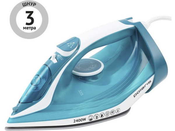 Утюг Polaris PIR 2487AK 3m (бирюзовый)
