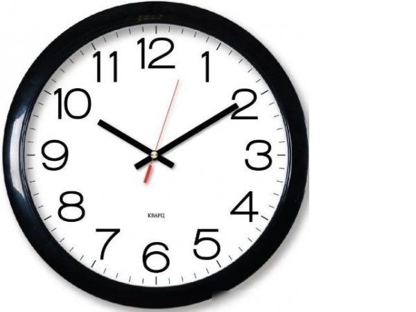 Настенные часы Бюрократ WallC-R78PN29 (черный)