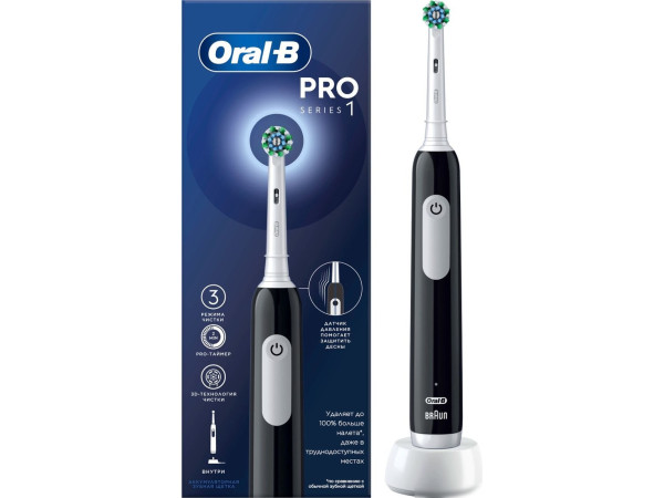 Электрическая зубная щетка Oral-B Pro Series 1 500 Black Edition D305.513.3