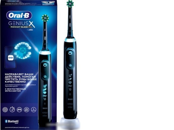 Электрическая зубная щетка Oral-B Genius X Cross Action D706.513.6 (черный)