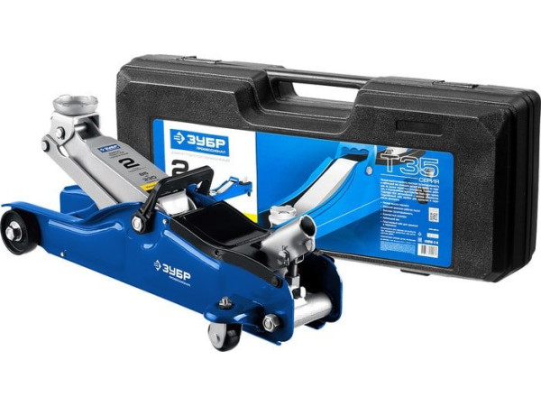 Подкатной домкрат Зубр Профи 43056-2-К 2т