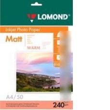 Фотобумага Lomond матовая односторонняя Warm А4 240 г/кв.м. 50 листов