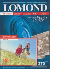 Фотобумага Lomond суперглянцевая односторонняя A4 270 г/кв.м. 20 листов (1106101)