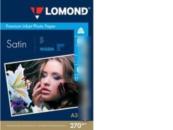 Фотобумага Lomond атласная микропористая A3 270 г/м2 20 листов [1104103]