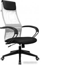 Офисное кресло Бюрократ CH-607 (светло-серый TW-02/сетка)