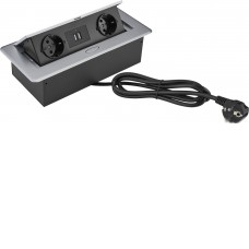 Сетевой фильтр CACTUS CS-SOCKET-EU/USBA-GY