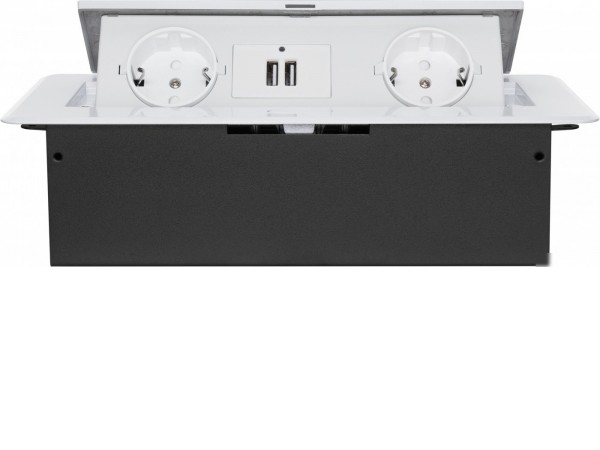 Сетевой фильтр CACTUS CS-SOCKET-EU/USBA-WH