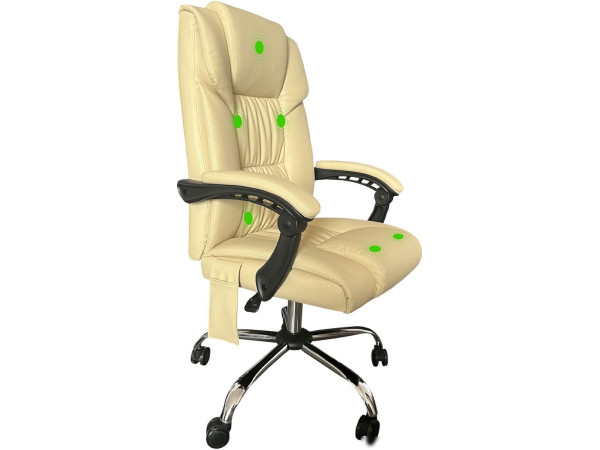 Офисное кресло CACTUS CS-CHR-OC04M-WT (слоновая кость)