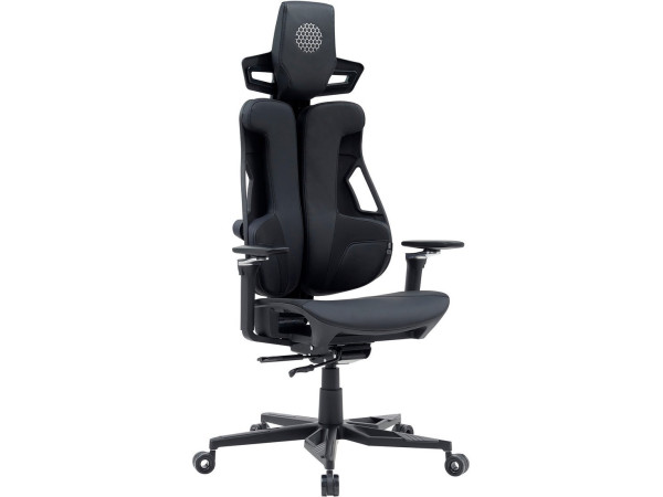 Игровое (геймерское) кресло CACTUS CS-CHR-DUO-BBK (черный кожзам)