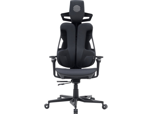 Игровое (геймерское) кресло CACTUS CS-CHR-DUO-BBK (черный кожзам)